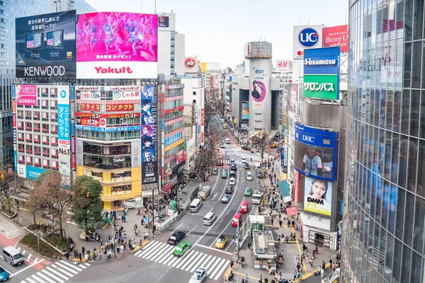 Tokio Japan März 2019 Blick Auf Eine Von Bürogebäuden Und — Stockfoto