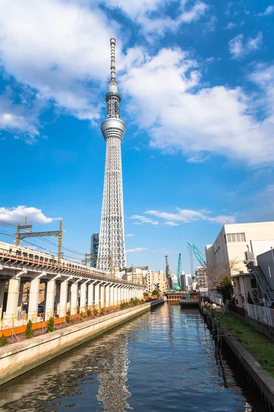 Tokio Japón Marzo 2019 Vista Skytree Tower Con Una Línea — Foto de Stock