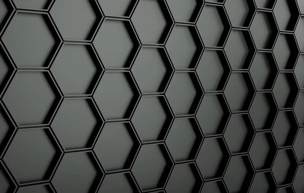 Muro futuristico nero astratto. rendering 3d — Foto Stock