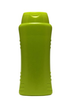 izole kırmızı şampuan veya duş jeli şişe