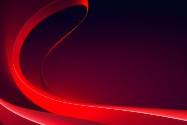 Dalga ve çizgilerle soyut kırmızı arkaplan