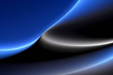 Mavi Işık Fraktal Arkaplan Vektör Çizimi Tasarımı