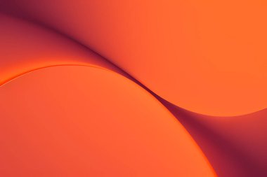 Kırmızı turuncu gradyanın soyut arkaplanı 3 boyutlu görüntüleniyor