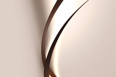 Zarif çizgileri ve altın sarısı arkaplanı var..