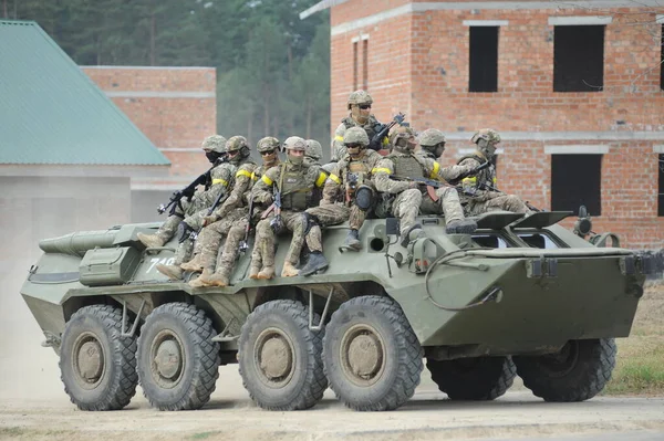 Yavoriv Ukraina 2020 Rapid Trident 2020 Militära Övningar Yavoriv Övningsområde — Stockfoto