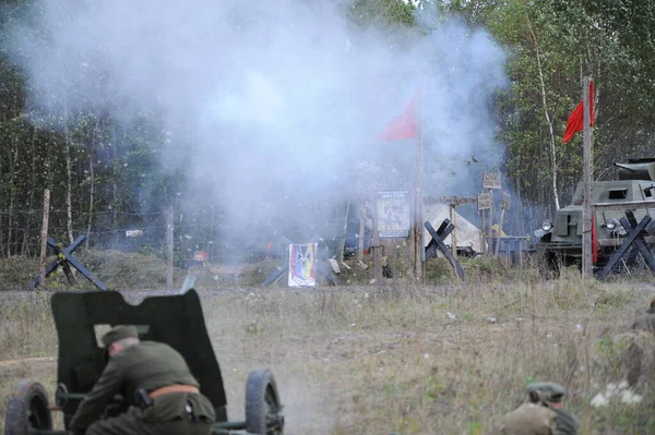 Konopnytsa Ucrânia Outubro 2020 Membros Clubes Militares Históricos Vestindo Uniforme — Fotografia de Stock