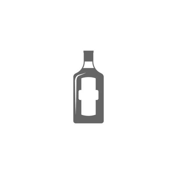 Бутылка Иконы Джина Элемент Иконки Напитка Мобильных Концепций Веб Приложений — стоковый вектор
