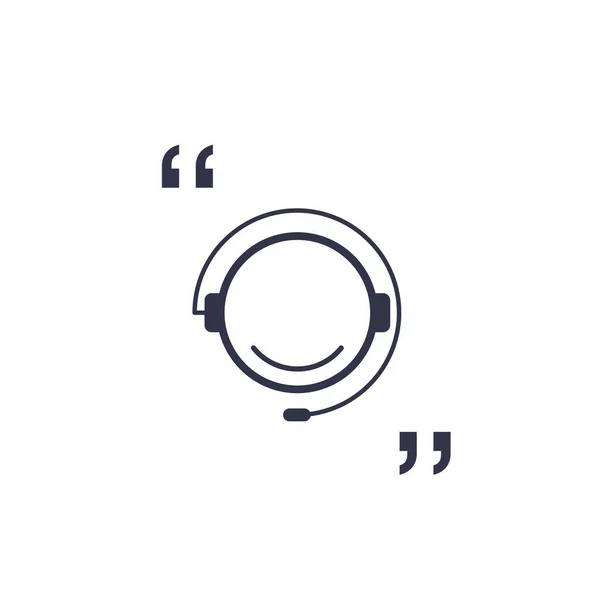 Call Center Operator Line Vector Icon Line Style — 스톡 벡터