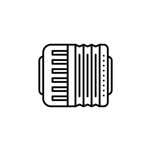 Εικονίδιο Ακορντεόν Διάνυσμα Σύμβολο Εικονογράφηση Λογότυπο Για Web Και Κινητά — Διανυσματικό Αρχείο