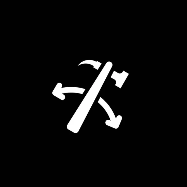Ikona Hummera Czarnym Tle Znak Wektora — Wektor stockowy