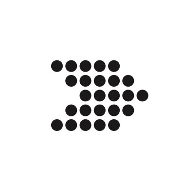 Beyaz üzerine ok simgesi. Vektör işareti. İmleç simgesi