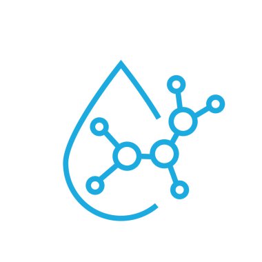 Beyaz arkaplanda asit damlası simgesi. vektör