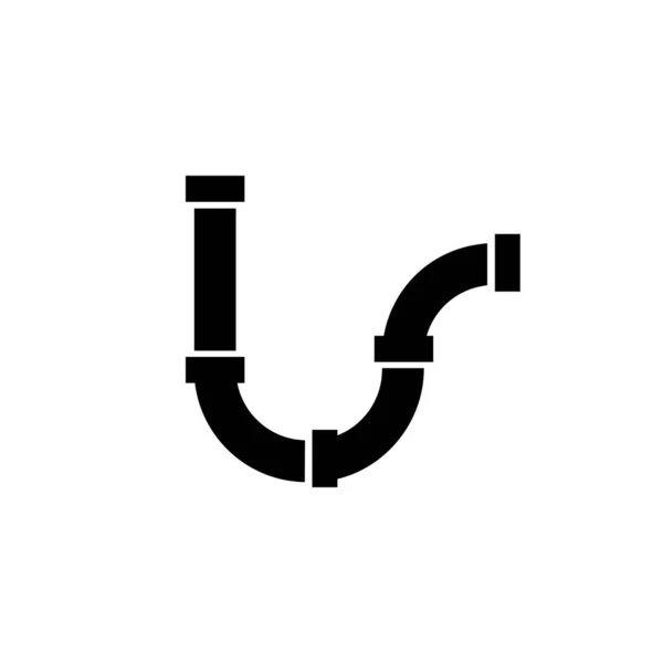 Pipes Vektor Symbol Auf Weißem Hintergrund Flacher Stil — Stockvektor