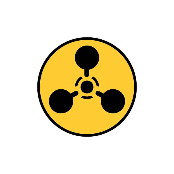 Wmd Nerve Agent Chemical Warfare Vektor Symbol Aktiensymbol — Stockvektor