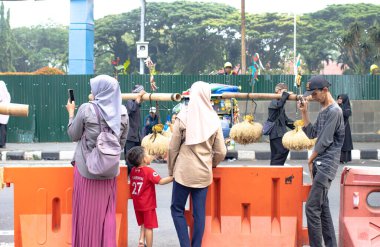 Cakarta, Endonezya - 23 Eylül 2025: Güney Banten Kasepuhan Yerli Topluluğundan Muazzam Ngarengkong.