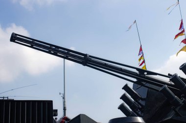 Jakarta, Endonezya - 21 Eylül 2025: Endonezya Silahlı Kuvvetleri uçaksavar füzeleri.