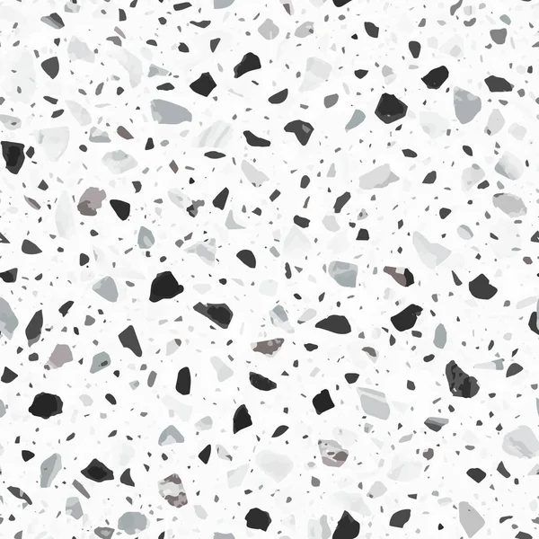 Terrazo suelo vector patrón sin costuras en colores claros — Archivo Imágenes Vectoriales