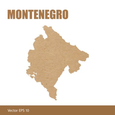 Karadağ detaylı Haritası Kraft kağıt dışarı kesmek