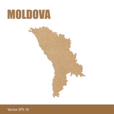 Moldova detaylı Haritası Kraft kağıt dışarı kesmek