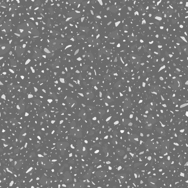 Terrazzo döşeme vektör Dikişsiz desen gri renklerde