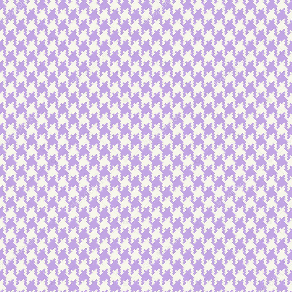Vector houndstooth fabric seamless pattern. Textile ornament in 