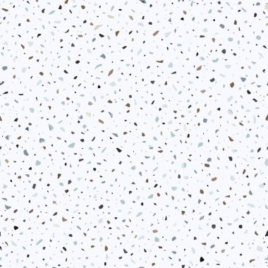Hafif renklerde Terrazzo döşeme vektör seamless modeli. Doğal taş, granit, kuvars, mermer, cam ve beton zemin Venedik tarzı klasik İtalyan tipi oluşur