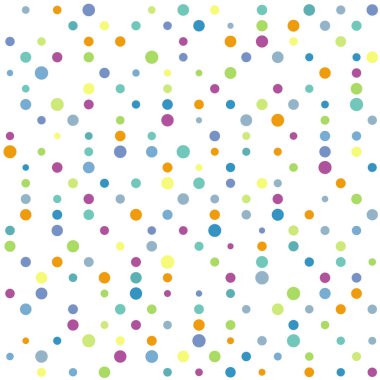 Vektör kesintisiz renkli nokta deseni, çok renkli doku