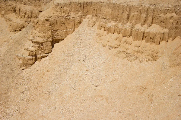 砂の斜面、砂丘の岩、採石場の峡谷 - 風景 — ストック写真