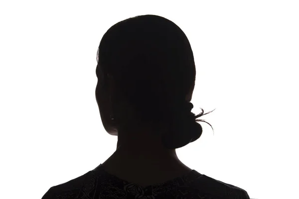 뒤에서 어린 소녀의 실루엣 - 고립, 이름 — 스톡 사진