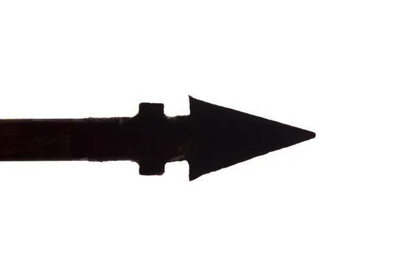 Нативная стрелка - изолированный силуэт, концепция индейская — стоковое фото