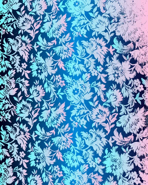 Vector Abstract Fundal Floral Gradient Textură Tulbure — Vector de stoc