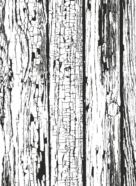 Distressed Overlay Wooden Texture Grunge Vector Background — Stock Vector