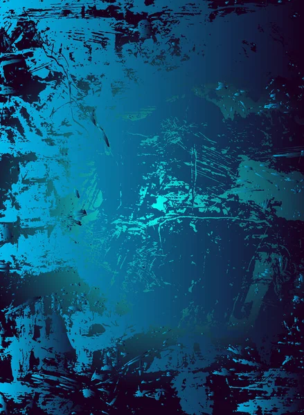 Soyut vektör kozmik psychedelic mavi ve turkuaz degrade arka plan. Fraktal parlak elemanları. Parçacık bileşikler. Dijital veri görselleştirme, en az dizi. Satırları pleksus. Sualtı illüstrasyon.