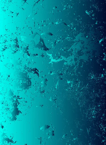 Résumé Vecteur Cosmique Psychédélique Bleu Turquoise Fond Gradient Éléments Brillants — Image vectorielle