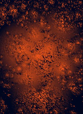 Soyut vektör kozmik psychedelic karanlık mavi altın gradyan arka planı. Fraktal parlak elemanları. Parçacık bileşikler.