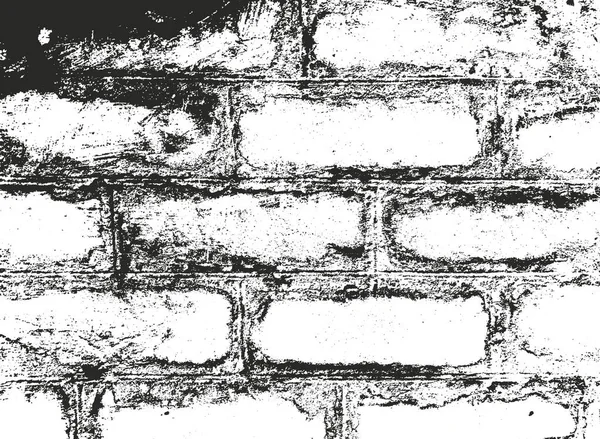 Distressed Overlay Textur Aus Altem Mauerwerk Grunge Hintergrund Abstrakte Halbtonvektorillustration — Stockvektor