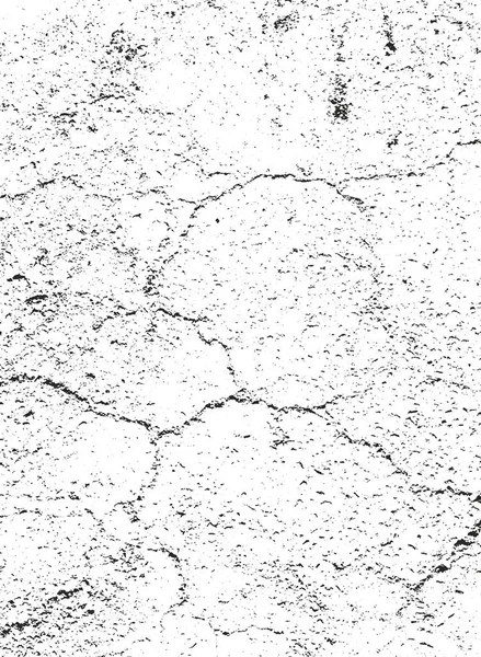 Gestörte Oberflächenstruktur Aus Rissigem Beton Stein Oder Asphalt Grunge Hintergrund — Stockvektor