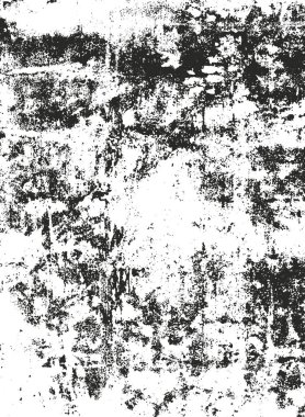 Çatlamış beton, taş ya da asfaltın sıkıntılı örtülü dokusu. Grunge 'un arka planı. soyut yarım ton vektör çizimi