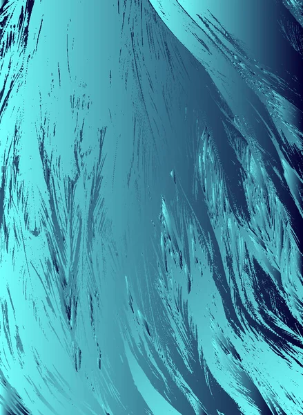 Abstrakter Vektor Kosmischen Psychedelischen Blauen Und Türkisfarbenen Farbverlauf Hintergrund Fraktale — Stockvektor
