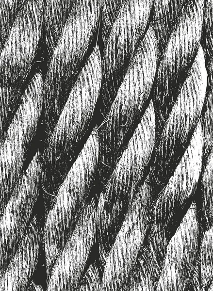 ロープの苦しめられたオーバーレイ テクスチャ グランジ背景 抽象的なハーフトーン ベクトル図 — ストックベクタ