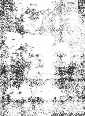 Çatlamış beton, taş ya da asfaltın sıkıntılı örtülü dokusu. Grunge 'un arka planı. soyut yarım ton vektör çizimi