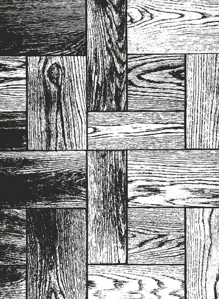 Distressed Overlay Wooden Texture Grunge Vector Background — Stock Vector
