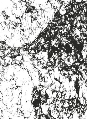 Çatlamış beton, taş ya da asfaltın sıkıntılı örtülü dokusu. Grunge 'un arka planı. soyut yarım ton vektör çizimi