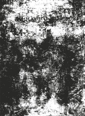 Çatlamış beton, taş ya da asfaltın sıkıntılı örtülü dokusu. Grunge 'un arka planı. soyut yarım ton vektör çizimi