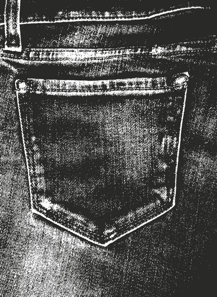 Distressed Overlay Textur Von Jeans Grunge Hintergrund Abstrakte Halbtonvektorillustration — Stockvektor