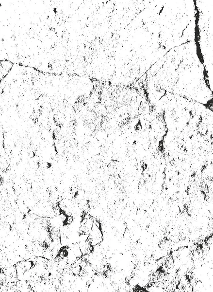 Distress Overlay Textuur Van Gebarsten Beton Steen Asfalt Grunge Achtergrond — Stockvector