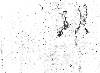 Çatlamış beton, taş ya da asfaltın sıkıntılı örtülü dokusu. Grunge 'un arka planı. soyut yarım ton vektör çizimi