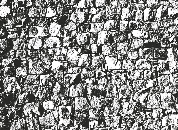 苦しめられたオーバーレイ テクスチャの古いれんが造りの壁 グランジ背景です 抽象的なハーフトーン ベクトル図 — ストックベクタ