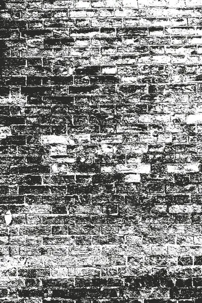 苦しめられたオーバーレイ テクスチャの古いレンガの壁 グランジ背景です 抽象的なハーフトーン ベクトル図 — ストックベクタ