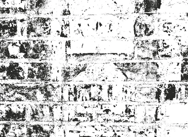 Texture Recouvrement Perturbée Vieux Mur Briques Fond Grunge Illustration Vectorielle — Image vectorielle